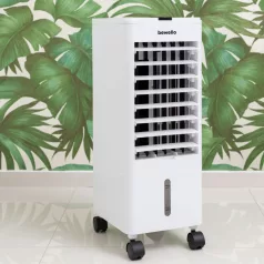   BEWELLO mobil klíma Mobil léghűtő ventilátor és párásító - 220-240V, 3.8 L jégakkus hidegvizes léghűtő