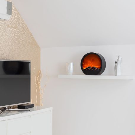 Kandalló LED-es lánghatással - elemes / hálózati - 35 x 12 x 38 cm