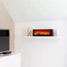 Kandalló LED-es lánghatással - elemes / USB-s - 60 x 10 x 20 cm