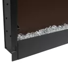 Elektromos beépíthető kandalló - hősugárzó + RGB LED - 91 x 15 x 48 cm