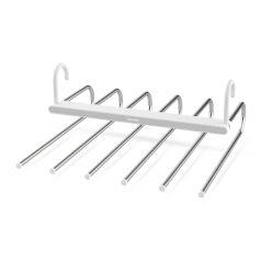   Akasztható törölközőszárító / nadrágtartó vállfa - fém - 6 akasztó