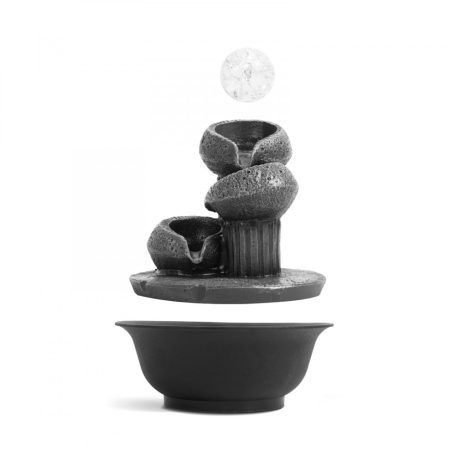 Csobogó - LED-del, üveggolyóval - 21,5 x 21,5 x 23 cm - 230 V