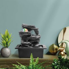   Csobogó - LED-del, üveggolyóval - 23 x 17,5 x 26 cm - 230 V