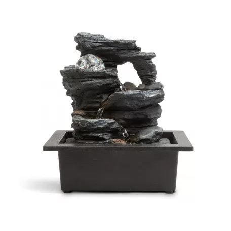 Csobogó - LED-del, üveggolyóval - 23 x 17,5 x 26 cm - 230 V