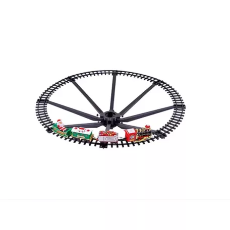 BEWELLO Karácsonyfa kisvasút - zenél, világít - elemes BW2042