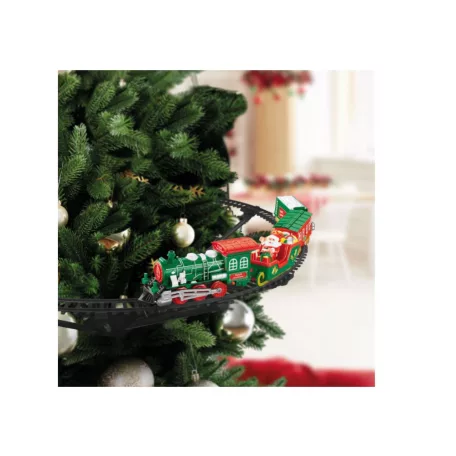 BEWELLO Karácsonyfa kisvasút - zenél, világít - elemes BW2042