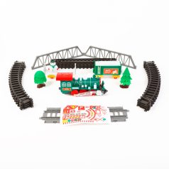 Karácsonyi kisvasút - zenél, világít - elemes