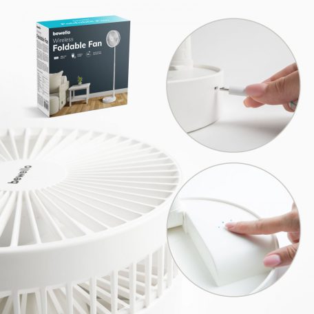 Összecsukható ventilátor - akkumulátoros, teleszkópos - 4800 mAh