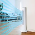 Bewello oszlopventilátor 77cm Időzíthető álló ventilátor 45w bw2053bk toronyventilátor Oszlopventilátor - 220-240V, 45 W - fehér