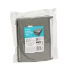 Szövet tárolódoboz - 38,5 x 24 x 16,5 cm - szürke