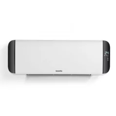   Bewello homelux fali hősugárzó távirányítóval - 2000W -BW2101- LED kijelzős fali fűtőtest temosztáttal - új típus - fűtő funkció -programozható Fali hősugárzó - 1000/2000W - LED kijelző - 230V - fehér
