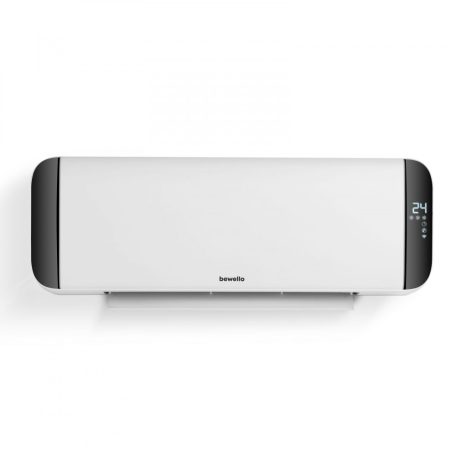 Bewello homelux fali hősugárzó távirányítóval - 2000W -BW2101- LED kijelzős fali fűtőtest temosztáttal - új típus - fűtő funkció -programozható Fali hősugárzó - 1000/2000W - LED kijelző - 230V - fehér