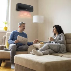   Smart fali hősugárzó - 1000/2000W - Tuya - 220 - 240V - fekete