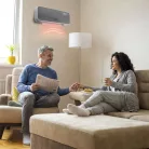 Smart fali hősugárzó - 1000/2000W - Tuya - 220 - 240V - szürke