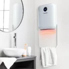 Bewello fürdőszobai fűtőtest, Fali hősugárzó törölközőtartóval - 800/2000W - 240V - fehér fürdőszobai hősugárzó
