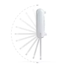   Fali hősugárzó törölközőtartóval - 800/2000W - 240V - fehér