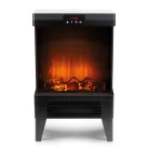 Elektromos kandalló - 180° - hősugárzó + LED - 37 x 22 x 56 cm