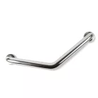 Fürdőszobai kapaszkodó - 45°-ban hajlított - rozsdamentes acél - krómozott - 25 + 25 cm