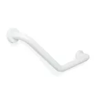 Fürdőszobai kapaszkodó - 45°-ban hajlított - rozsdamentes acél - fehér - 25 + 25 cm