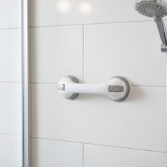   Fürdőszobai kapaszkodó - tapadókorongos - műanyag - fehér - 30 cm