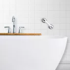 Fürdőszobai kapaszkodó - tapadókorongos - műanyag - fehér - 30 cm