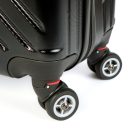 3 részes merevfalú bőrönd szett - fekete - 2x nagy, 1x kicsi (76+72+55cm) ABS++