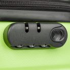 3 részes merevfalú bőrönd szett - zöld - 2x nagy, 1x kicsi (76+72+55cm) ABS++