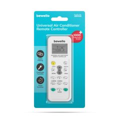   Univerzális légkondicionáló távirányító - 1000 az 1-ben - 2 x AAA - fehér