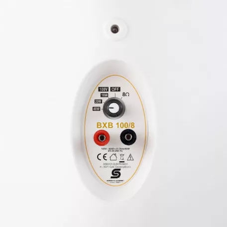 SAL BXB 2-utas hangszóró BXB 100/8 fehér Hangfal, 2 utas, fehér, 1db