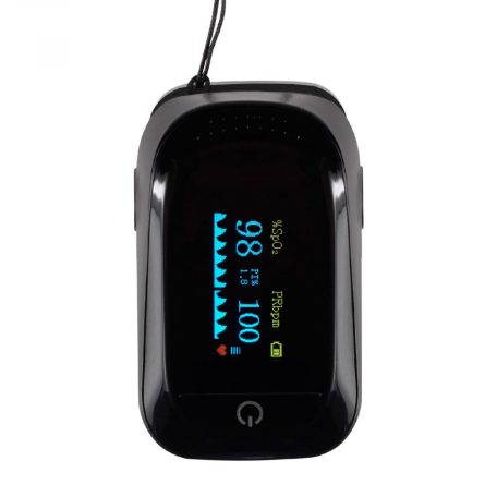 Home C101A2 pulzoximéter, oxigénszaturáció (SpO2) és pulzus mérése, ujjra csíptethető, SpO2: 70 % - 99 %, pulzus: 30 – 240,