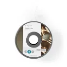 Hangszóró kábel | 2x 0.75 mm² | Réz | 15.0 m | Kerek | PVC | Fehér | Tekercsben