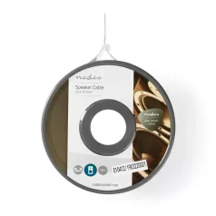   Hangszóró kábel | 2 x 2.50 mm² | Réz | 15.0 m | Kerek | PVC | Fehér | Tekercsben