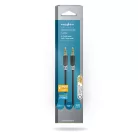 Sztereó audiokábel | 3.5 mm Dugasz | 3.5 mm Dugasz | Aranyozott | 1.00 m | Kerek | Antracit | Doboz