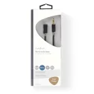 Sztereó audiokábel | 3.5 mm Dugasz | 3.5 mm Aljzat | Aranyozott | 10.0 m | Kerek | Antracit | Ablakos Doboz