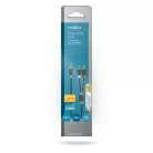 Sztereó audiokábel | 3.5 mm Dugasz | 2x RCA Dugasz | Aranyozott | 2.00 m | Kerek | Antracit | Doboz