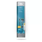 Sztereó audiokábel | 3.5 mm Dugasz | 2x RCA Dugasz | Aranyozott | 3.00 m | Kerek | Antracit | Doboz