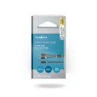 Sztereó audiokábel | 2x RCA Dugasz | 3.5 mm Aljzat | Aranyozott | 0.20 m | Kerek | Antracit | Doboz