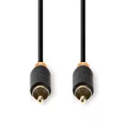 Digitális Audio Kábel | RCA Dugasz | RCA Dugasz | Aranyozott | 2.00 m | Kerek | PVC | Antracit | Doboz