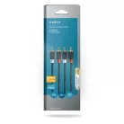 Sztereó audiokábel | 2x RCA Dugasz | 2x RCA Dugasz | Aranyozott | 3.00 m | Kerek | Antracit | Doboz