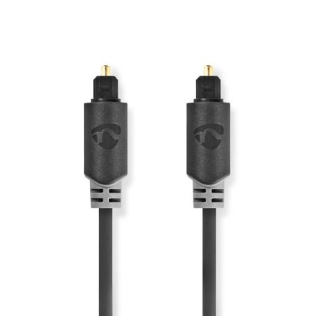 Optikai Audió Kábel | TosLink Dugasz | TosLink Dugasz | 5.00 m | Kerek | PVC | Antracit | Doboz