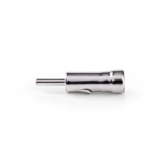   Autó antenna csatlakozó | Egyenes | Dugasz | Réz | 50 Ohm | Rányomás | Fém | Ezüst | 10 db | Boríték