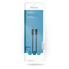 Sztereó audiokábel | 3.5 mm Dugasz | 3.5 mm Aljzat | Nikkelezett | 10.0 m | Kerek | Fekete | Buborékfólia