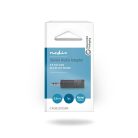 Sztereó audio adapter | 3.5 mm Dugasz | 6.35 mm Aljzat | Nikkelezett | Egyenes | ABS | Fekete | 1 db | Doboz
