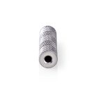 Sztereó audio adapter | 3.5 mm Aljzat | 3.5 mm Aljzat | Nikkelezett | Egyenes | Fém | Ezüst | 1 db | Doboz