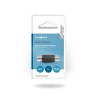 Mono audio adapter | RCA Aljzat | RCA Aljzat | Nikkelezett | Egyenes | ABS | Fekete | 1 db | Doboz