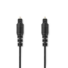   Optikai Audió Kábel | TosLink Dugasz | TosLink Dugasz | 1.00 m | Kerek | PVC | Fekete | Doboz