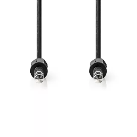 Sztereó audiokábel | 6.35 mm Dugasz | 6.35 mm Dugasz | Nikkelezett | 2.00 m | Kerek | Fekete | Label