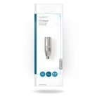 XLR adapter | XLR 3-Tűs Dugasz | RCA Aljzat | Nikkelezett | Egyenes | Fém | Ezüst | 10 db | Boríték