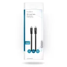 DIN audio kábel | DIN 5 Tűs Dugasz | DIN 5 Tűs Dugasz | Nikkelezett | 3.00 m | Kerek | PVC | Fekete | Boríték