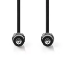 Sztereó audiokábel | 2.5 mm Dugasz | 2.5 mm Dugasz | Nikkelezett | 1.00 m | Kerek | Boríték